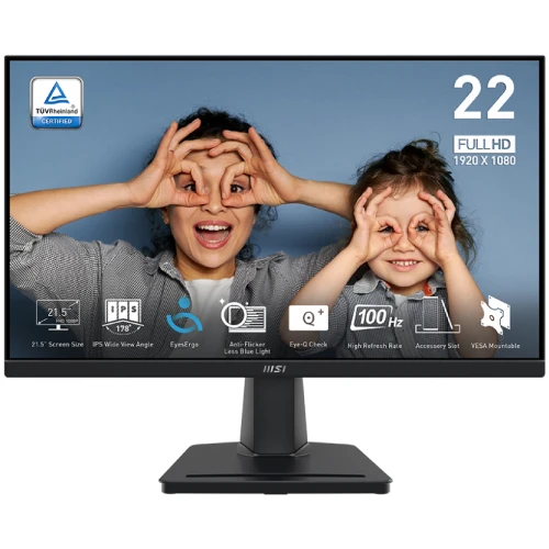  MSI PRO MP225 21.5" 100Hz IPS FHD Monitor 